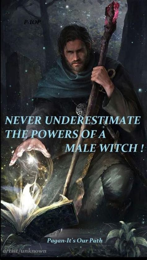 What is the male derivative of a witch